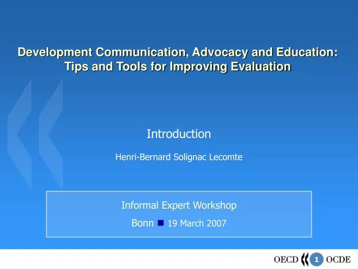 development communication advocacy and education tips and tools for improving evaluation