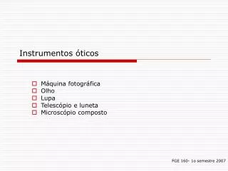 instrumentos ticos