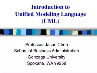 Introduction to Unified Modeling Language (UML)