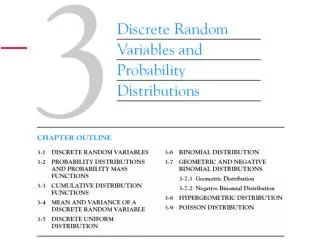 3-1 Discrete Random Variables