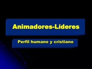 animadores l deres