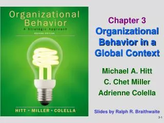 Chapter 3 Organizational Behavior in a Global Context