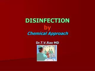 Disinfection by chemical agents