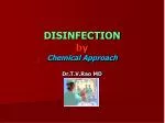 Disinfection by chemical agents - slide 1