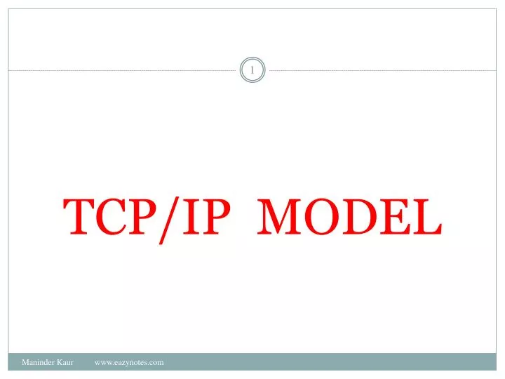 tcp ip model