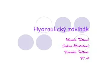 hydraulick zdvih k