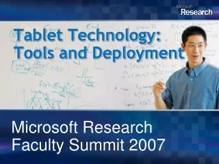Tablet Technology: Tools and Deployment