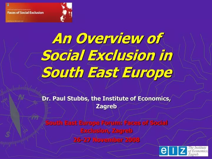 an overview of social exclusion in south east europe