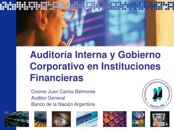 auditor a interna y gobierno corporativo en instituciones financieras