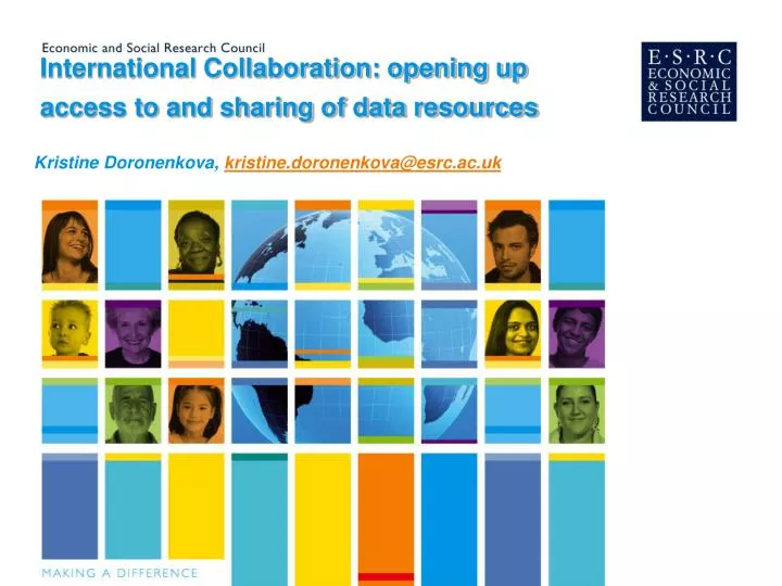 international collaboration opening up access to and sharing of data resources
