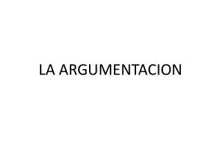 la argumentacion