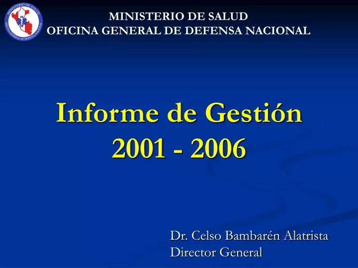informe de gesti n 2001 2006