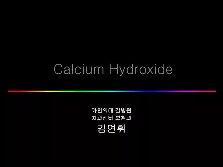 calcium hydroxide