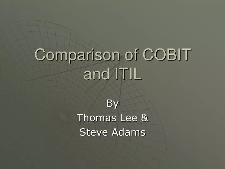 comparison of cobit and itil