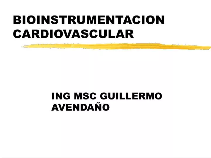 bioinstrumentacion cardiovascular