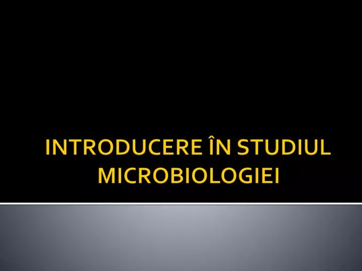 introducere n studiul microbiologiei