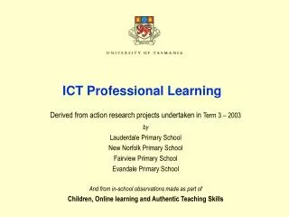 ICT Professional Learning