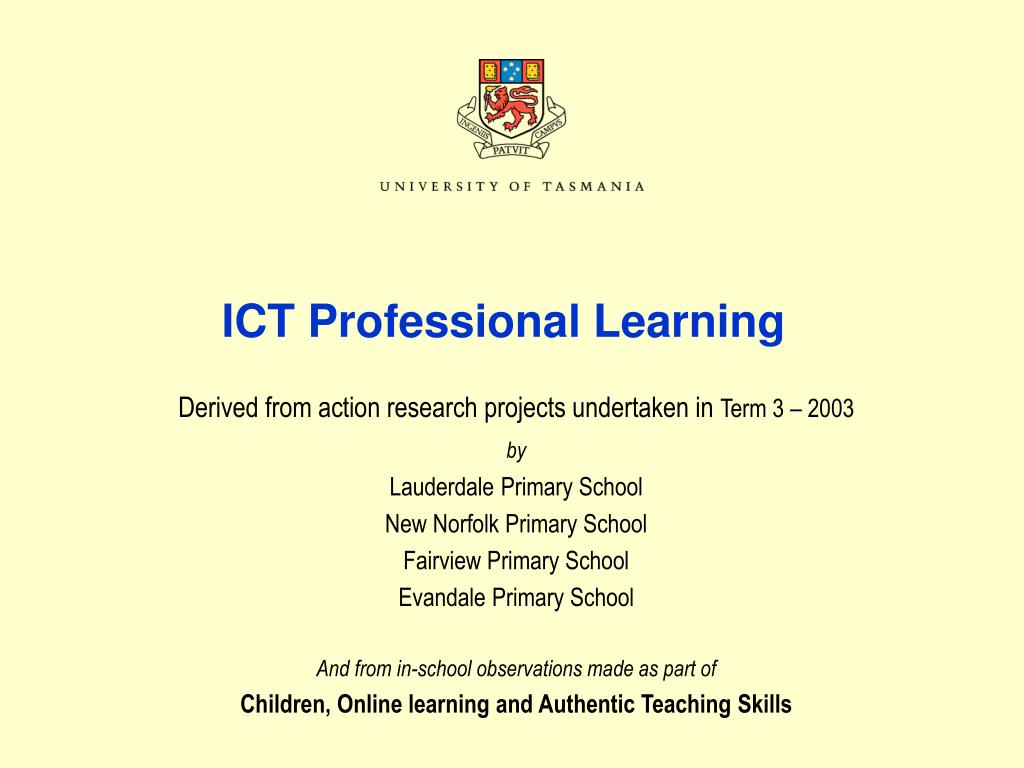 PPT - Enhancing Professional Learning through Action Research Projects ...