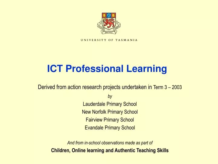 ict professional learning