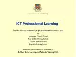 Professional Learning through Action Research Projects in Schools - slide 1