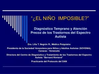 el ni o imposible