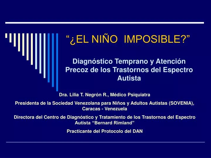 el ni o imposible