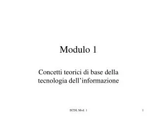 modulo 1