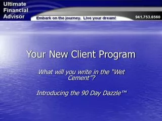 Your New Client Program