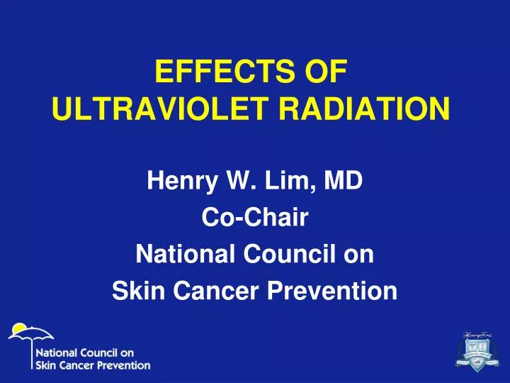effects of ultraviolet radiation