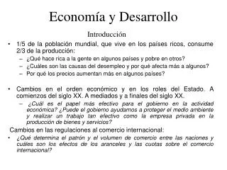 econom a y desarrollo