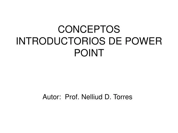 conceptos introductorios de power point