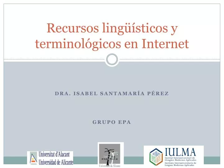 recursos ling sticos y terminol gicos en internet
