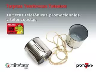 Tarjetas Telefónicas Telesiete