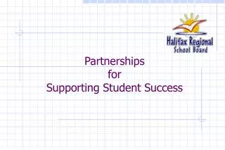 Partnerships for Supporting Student Success