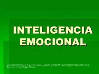 inteligencia emocional