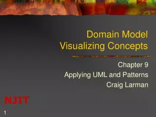 Domain Model Visualizing Concepts