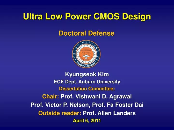 ultra low power cmos design