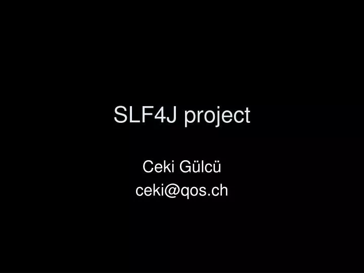 slf4j project