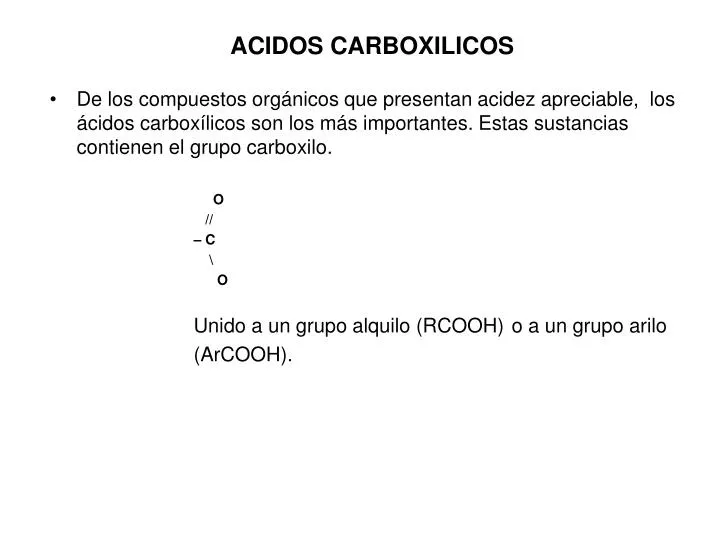 acidos carboxilicos