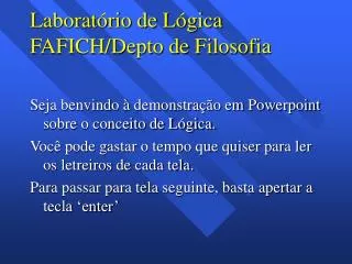 laborat rio de l gica fafich depto de filosofia