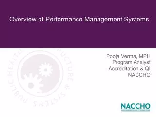 Overview of Performance Management Systems