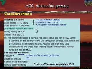 HCC: detección precoz