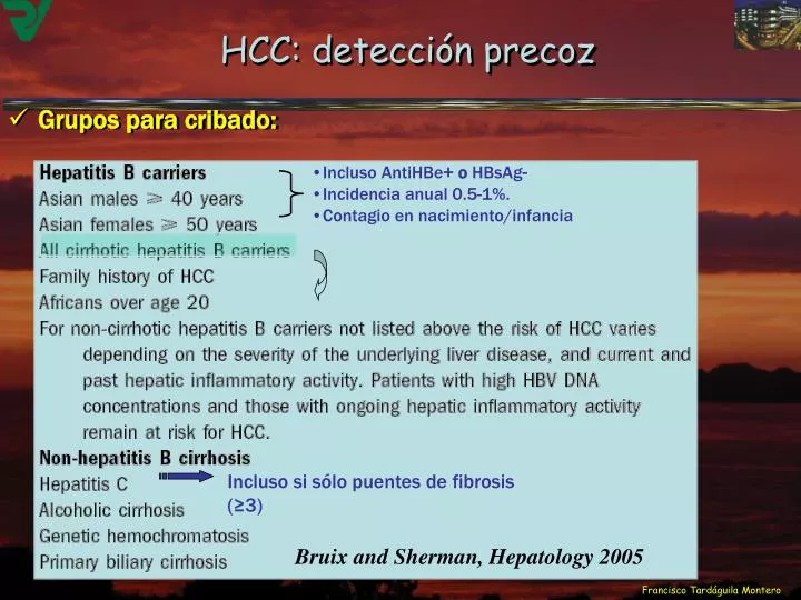 hcc detecci n precoz