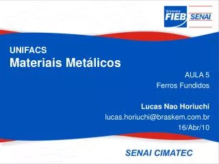 unifacs materiais met licos