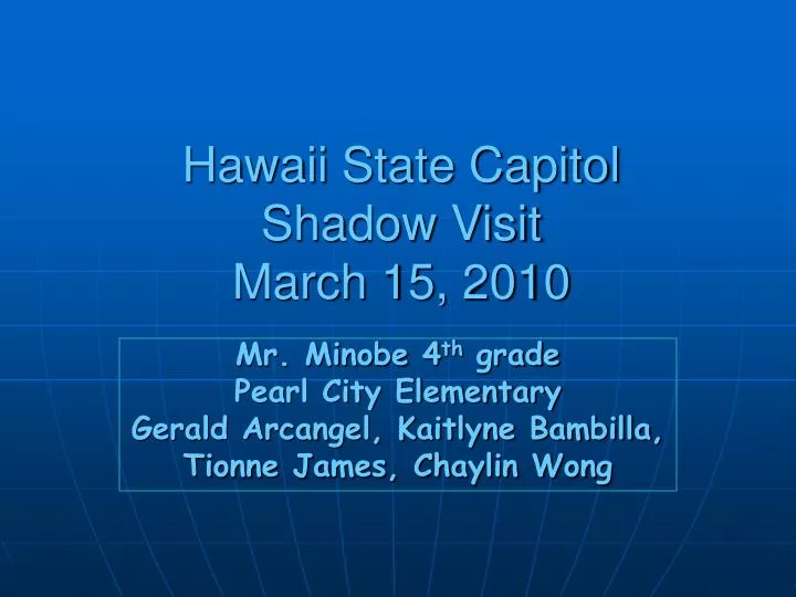 hawaii state capitol shadow visit march 15 2010