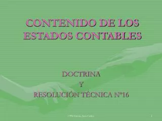 contenido de los estados contables