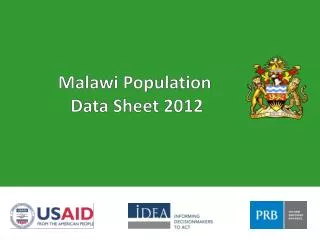 Malawi Population Data Sheet 2012