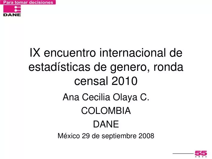 ix encuentro internacional de estad sticas de genero ronda censal 2010