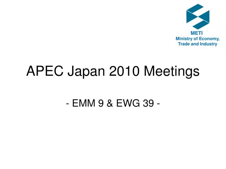 apec japan 2010 meetings
