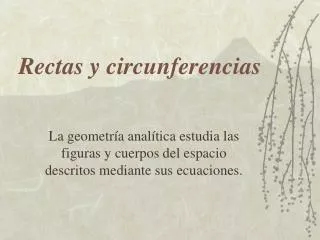 rectas y circunferencias